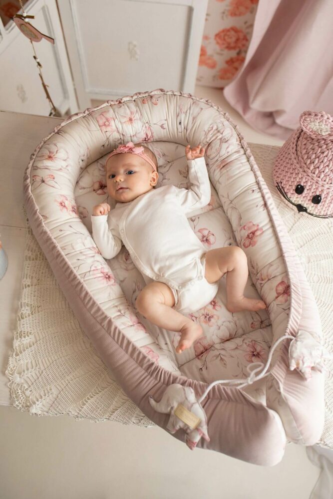 Baby cocoon pastel glade - powder pink