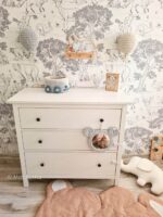 Decorative mirror for a children's room - gray - image 2