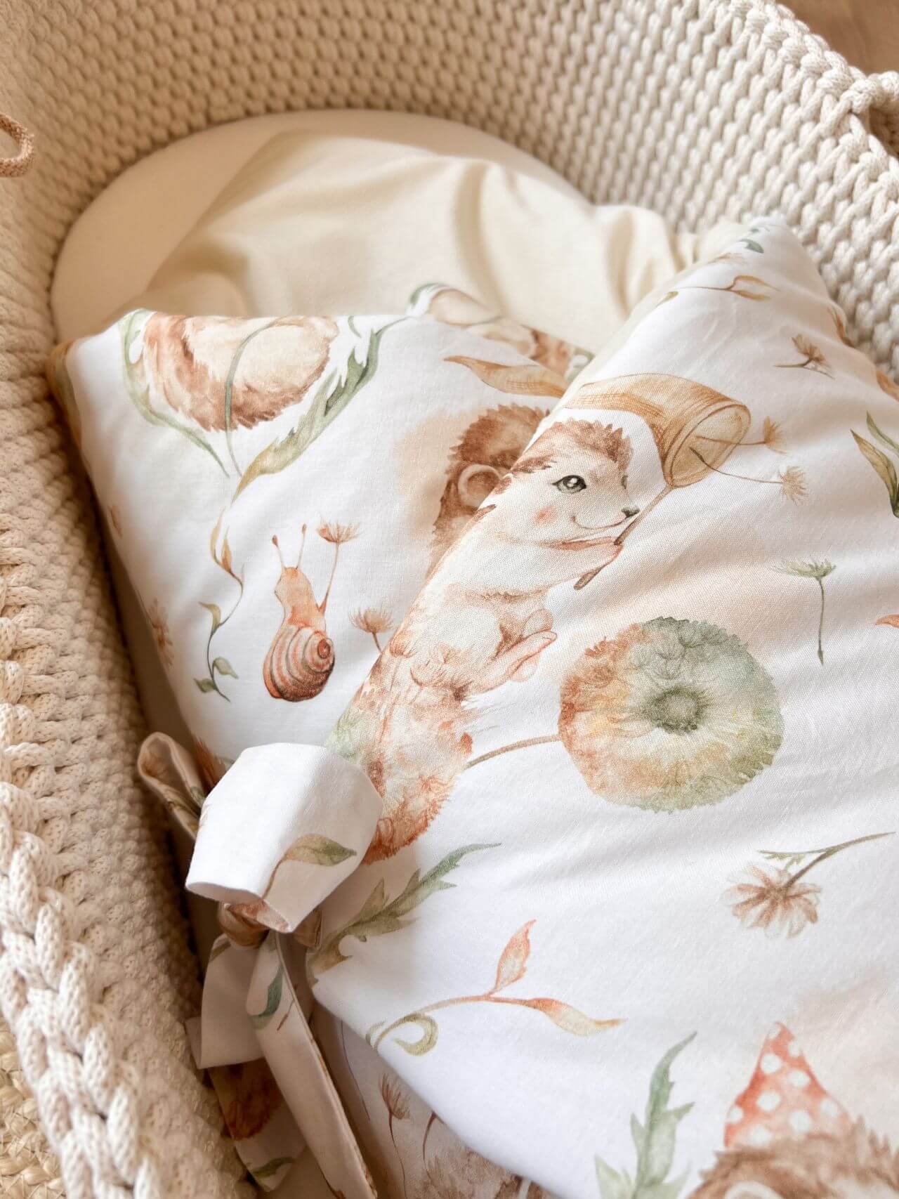 rozek jezyki i dmuchawce ze smietanka 1 Rożek niemowlęcy jeżyki i dmuchawce - śmietanka - obrazek 2