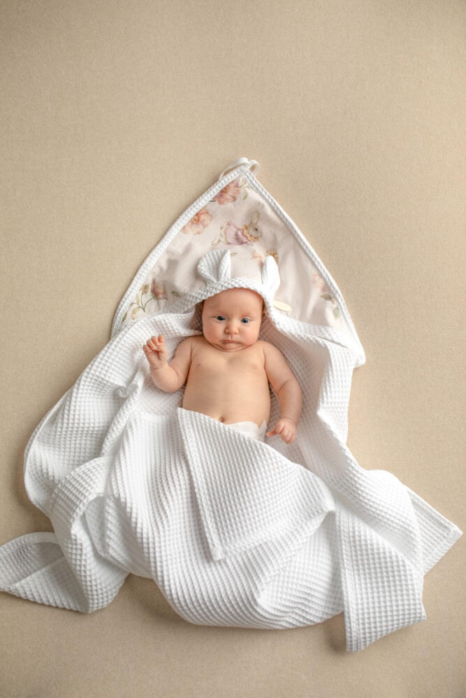 Ręcznik wafelkowy dla dzieci i niemowląt Wonderland - biały