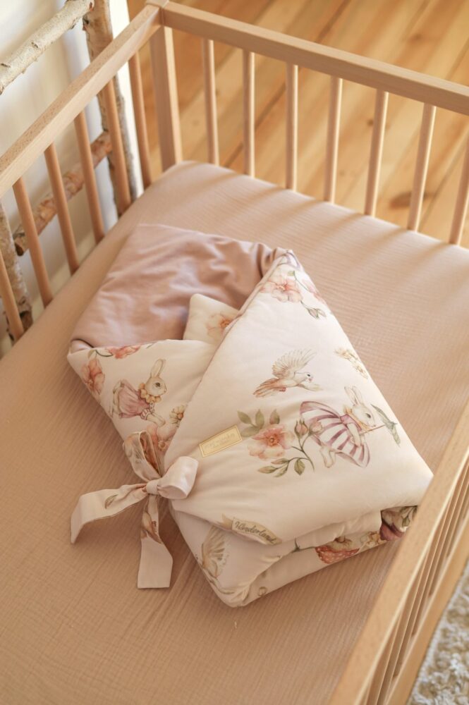 Rożek niemowlęcy wonderland pudrowy róż