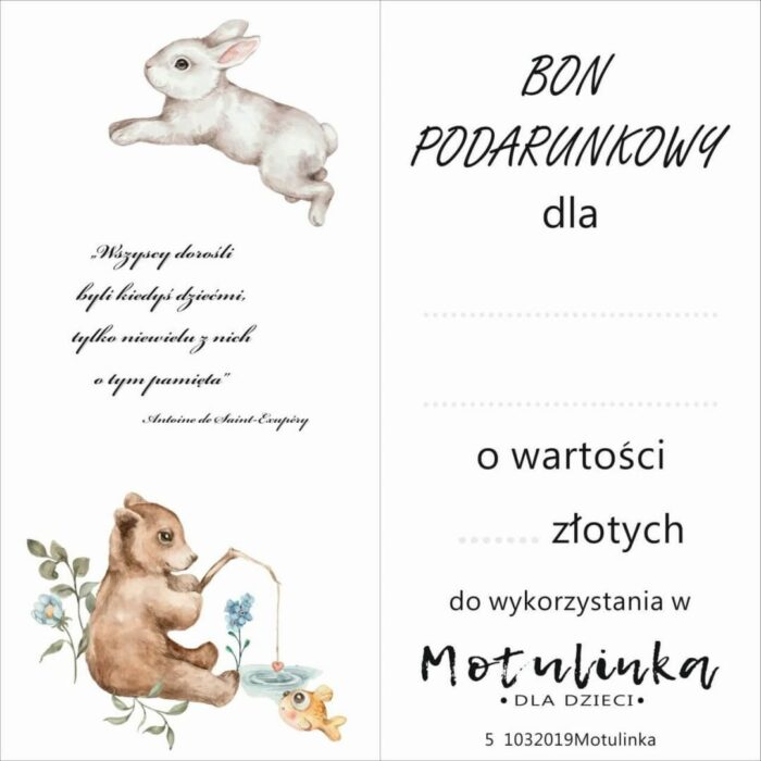 bon podarunkowy 1