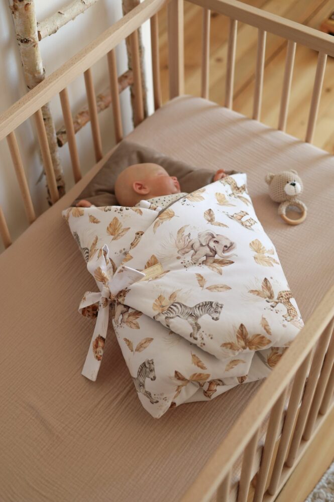 Rożek niemowlęcy safari - złoty beż