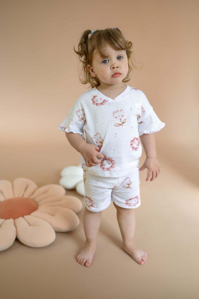 Piżamka ażurkowa little flower