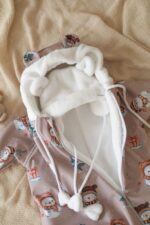 Tuta softshell Snowmen per bambini e neonati, color mélange - Impermeabile, calda, autunno-inverno - Immagine 4