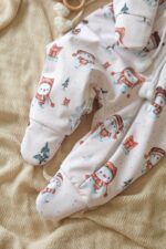 Tuta da neve Softshell Snowmen per bambini e neonati, crema in polvere - Impermeabile, calda, autunno-inverno - Immagine 5