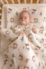 Poszewki na pościel dziecięcą bawełna premium Bałwanki