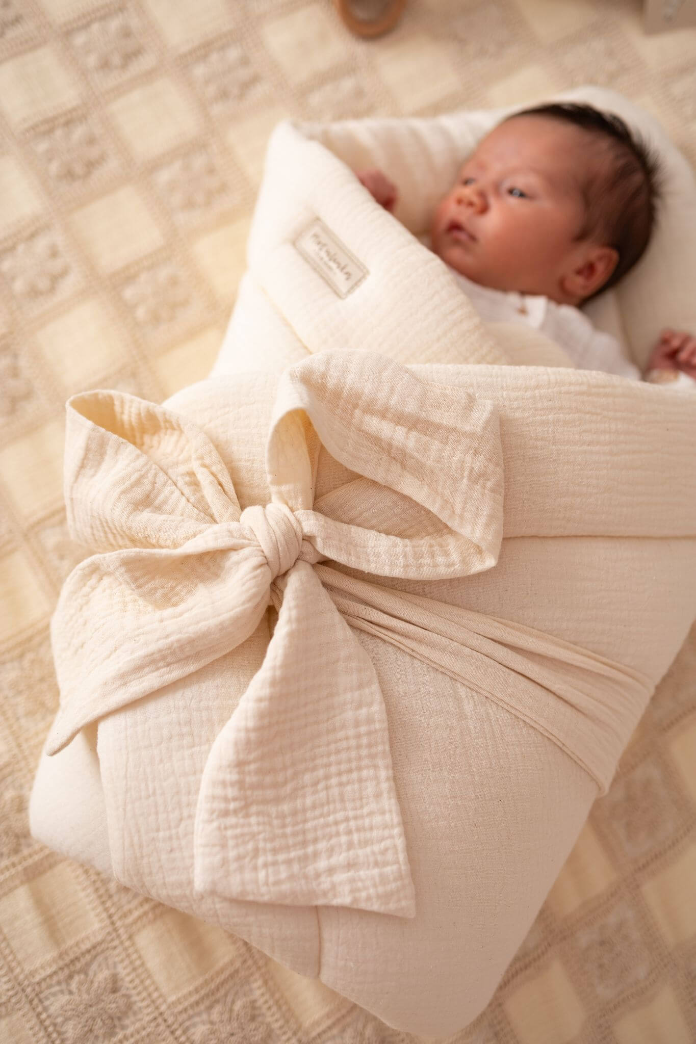 rozek baby natural 6 Rożek niemowlęcy muślinowy Premium - Baby Natural - obrazek 3