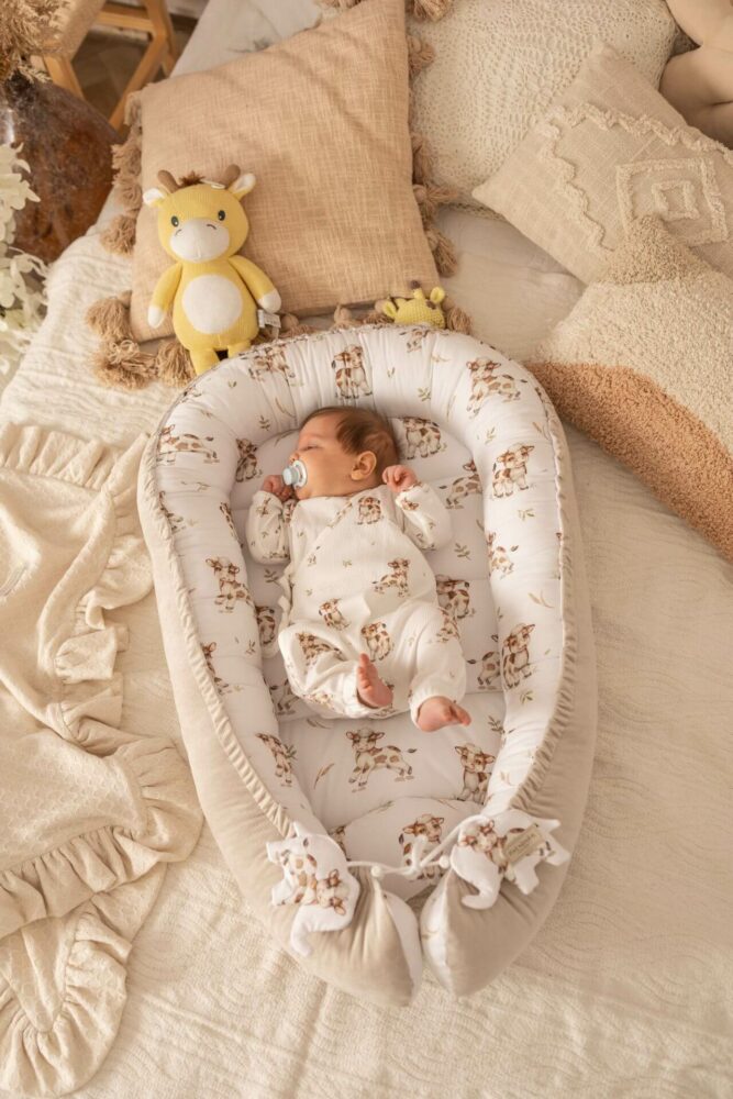 Kokon niemowlęcy krówki – jasny beż