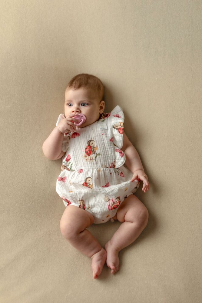 Tutina in mussola per neonati Coccinella (body)