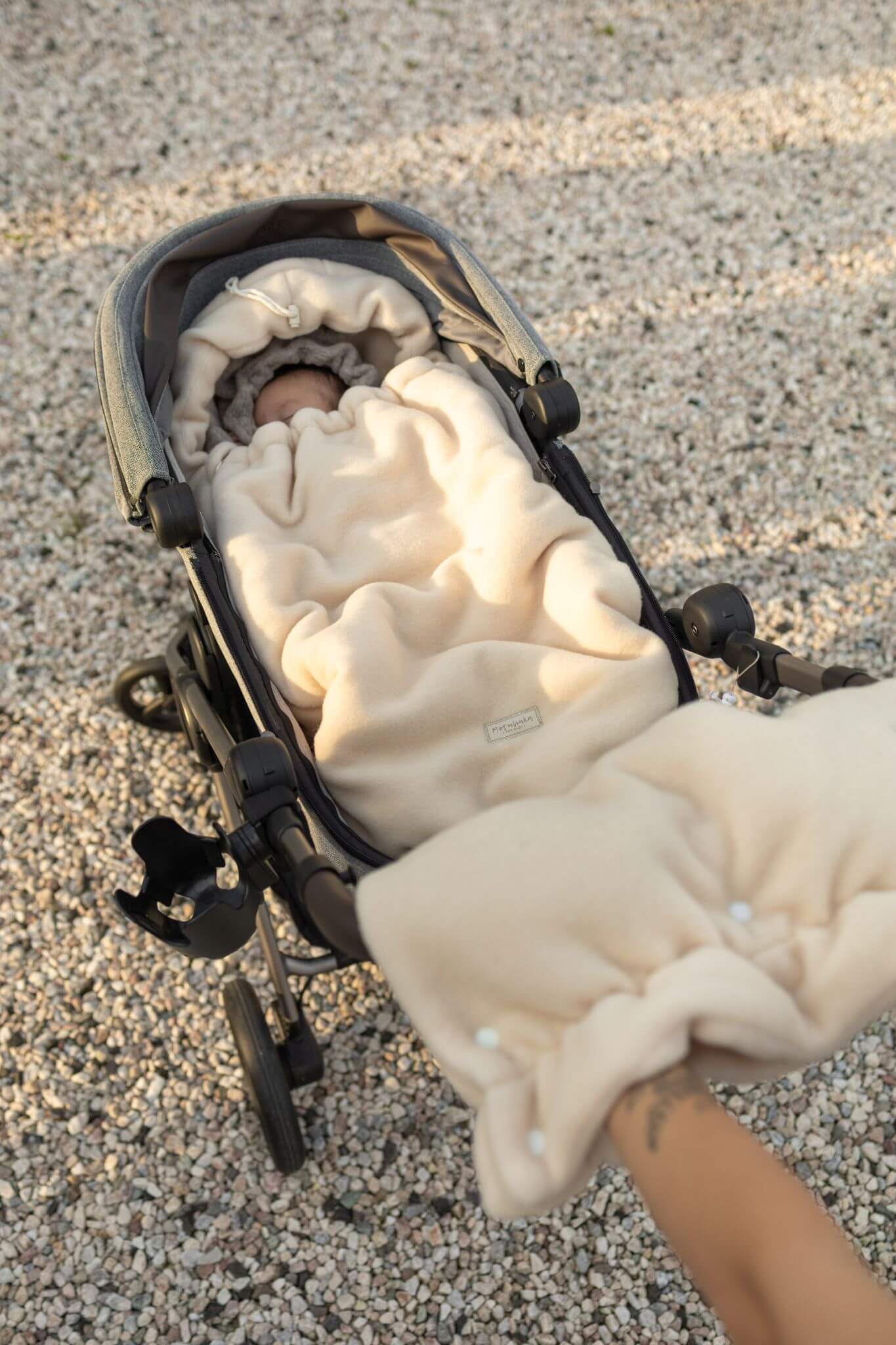 spiworek 3w1 welna merino vanilla 7 Śpiworek 3w1 z Wełny Merino (gondola, spacerówka, fotelik) wanilia - obrazek 1