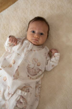 Ażurkowy śpiworek dla niemowląt fly me to the moon - obrazek 2