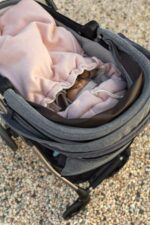 Śpiworek 3w1 z bawełny organicznej "Organic Cotton Fleece" (gondola, spacerówka, fotelik) pudrowy róż - obrazek 5