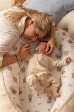 Premium-Babykokon-Elefanten – Natur (inkl. Matratze und Laken) – Bild 2