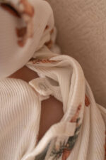 Baby wrap rompers - ribbed cotton Christmas puppies - picture 3