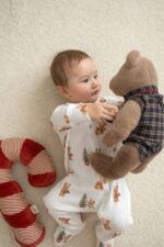 Tutine traforate per neonati con orsetti natalizi - immagine 3