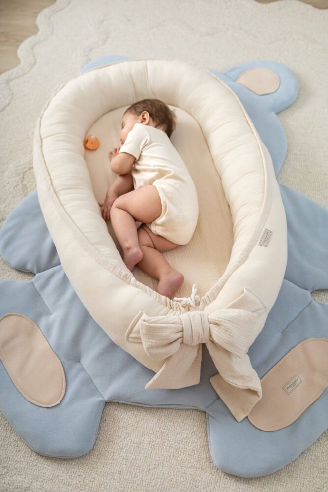 Kokon niemowlęcy premium XL - baby natural (+ materac i prześcieradło)