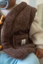 Kamizelka dziecięca z wełny merino kakao - obrazek 2