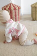 Bluza dziecięca bawełniana dresówka motylki - obrazek 3