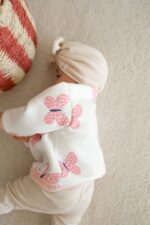 Bluza dziecięca bawełniana dresówka motylki