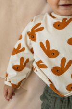 Bluzka longsleeve dziecięca bawełniana bunny - obrazek 6