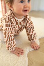 Bluzka longsleeve dziecięca bawełniana cegiełki - obrazek 3